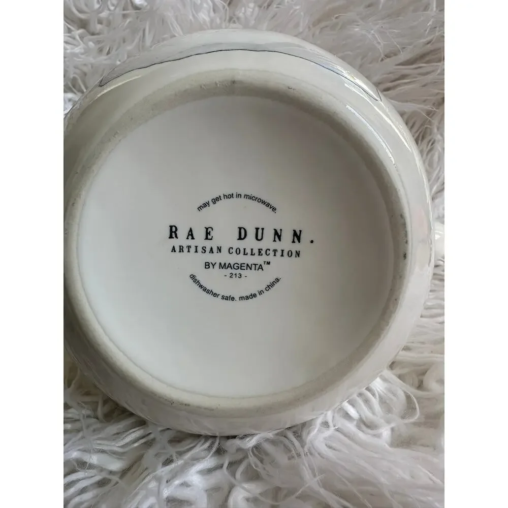 Rae Dunn BELIEVE Pot Cocoa Pot Hot Chocolate Pot Ceramic Christmas